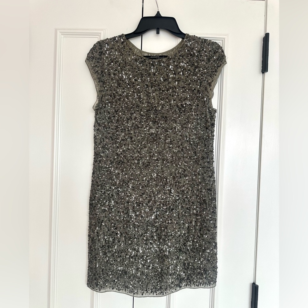 All Saints Sequin Mini Dress